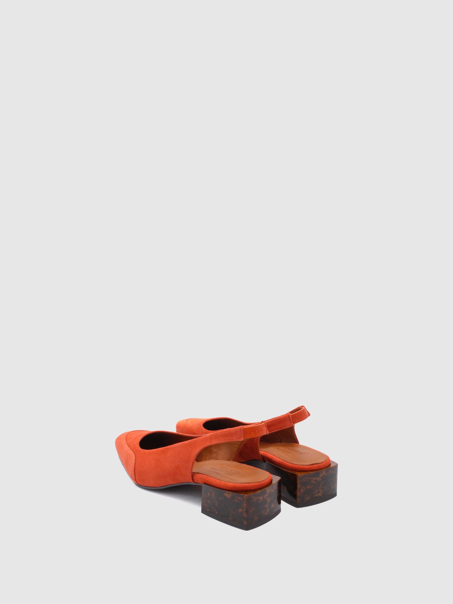 JJ Heitor Sandálias de Salto Alto com Tira no Calcanhar em Brick